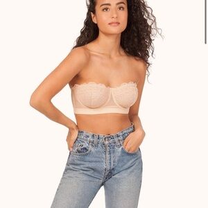LIVELY - The Lace Strapless - 36D - Toasted Almond